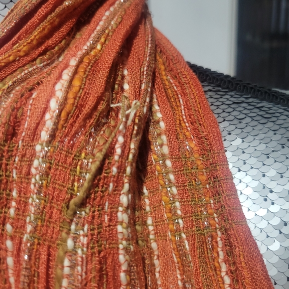 Vintage Orange Scarf - Picture 2 of 2